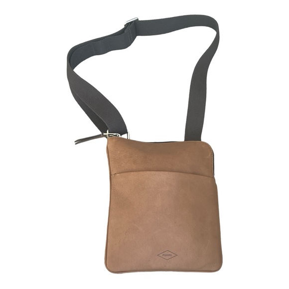 Fossil Handbags - Fossil Unisex Leather Crossbody Satchel New